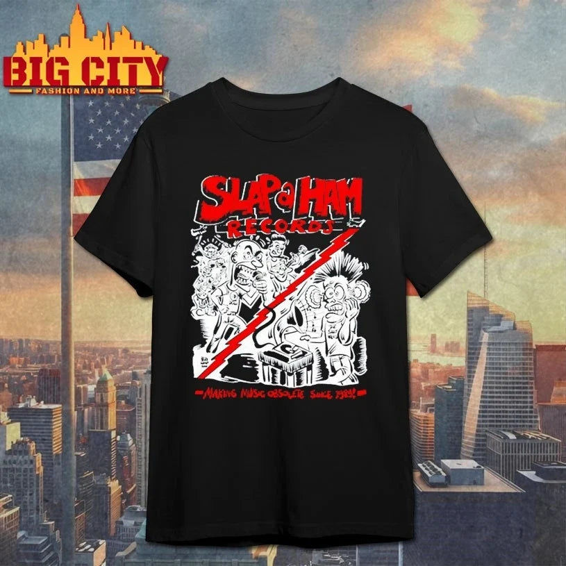 Slap A Ham Records Making Music Obsolete 2025 shirt Unisex T-shirt, Sweatshirt, Hoodie, Long Sleeve Tee - T-Shirt, Sweatshirt, Hoodie
