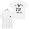 Sleep Deprived Barely Alive Gildan Both Side Printed Cotton T-Shirts, Hoodie, Sweatshirt - T-Shirt, Sweatshirt, Hoodie