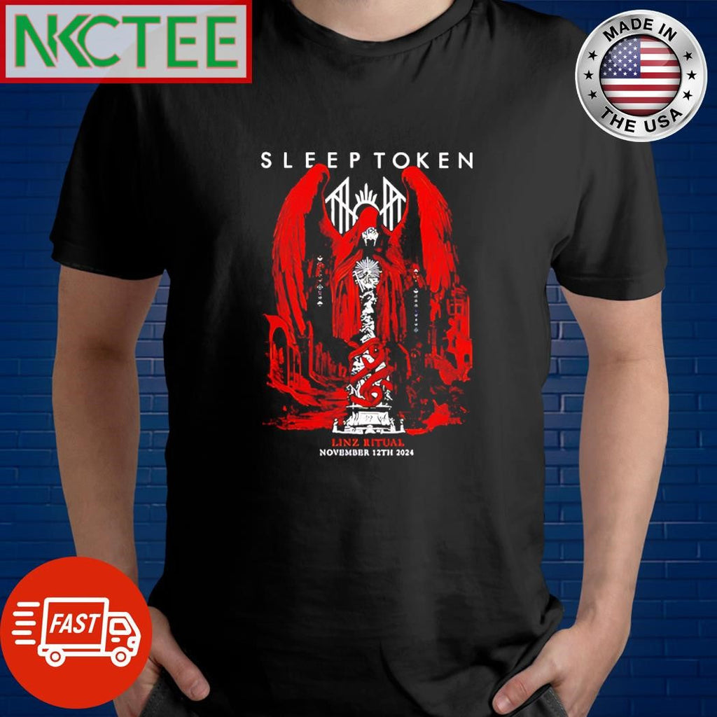 Sleep Token Linz Ritual november 12th 2024 shirt Unisex T-shirt, Sweatshirt, Hoodie, Long Sleeve Tee - T-Shirt, Sweatshirt, Hoodie