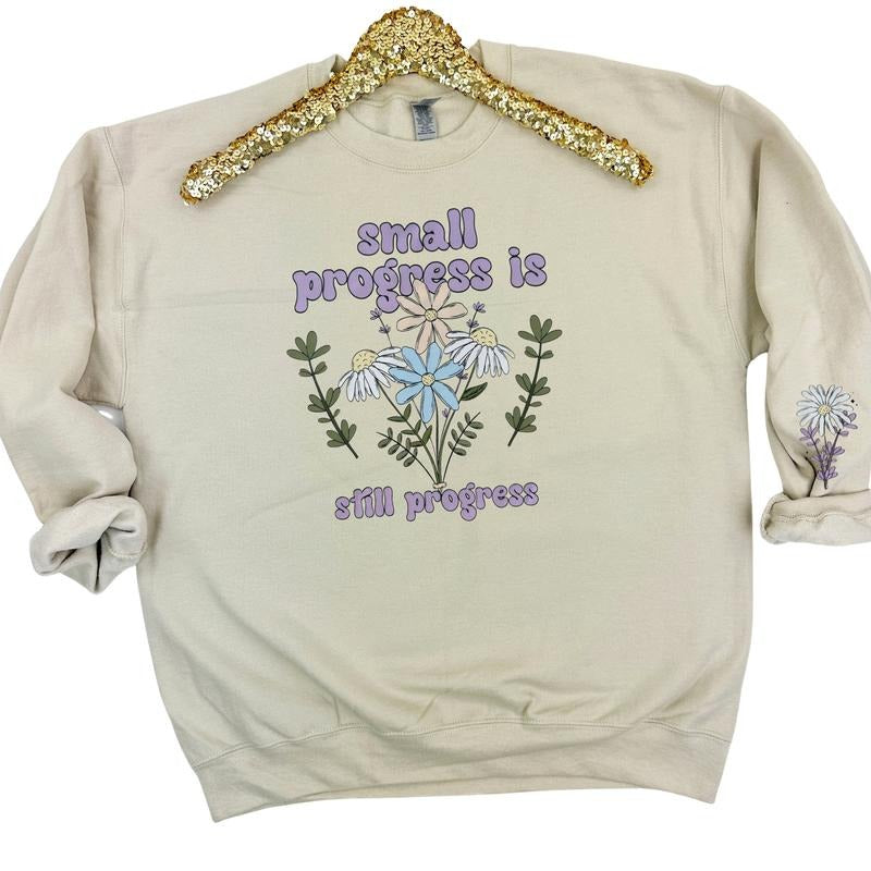 Small Progress Is Progress Gildan T-Shirts, Hoodie, Sweatshirt - T-Shirt, Sweatshirt, Hoodie