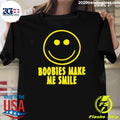 Smiling Face Boobies Make Me Smile Shirt Unisex T-shirt, Sweatshirt, Hoodie, Long Sleeve Tee - T-Shirt, Sweatshirt, Hoodie