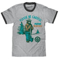 Smokey Bear Please Be Careful Prevent Wildfires Ringer Gray Black T-Shirts, Hoodie, Sweatshirt - T-Shirt, Sweatshirt, Hoodie