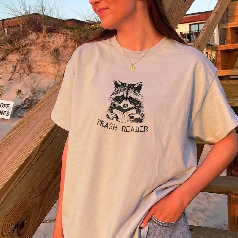 Smut Reader Shirt Bookish Raccoon Trash Reader Romance Goblincore Fan Book Lover Funny Bookish Womenswear Smutty Books Fan Art T-Shirts, Hoodie, Sweatshirt - T-Shirt, Sweatshirt, Hoodie