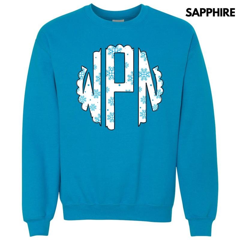 Snowflake Monogram 'NLB' T-Shirts, Hoodie, Sweatshirt - T-Shirt, Sweatshirt, Hoodie
