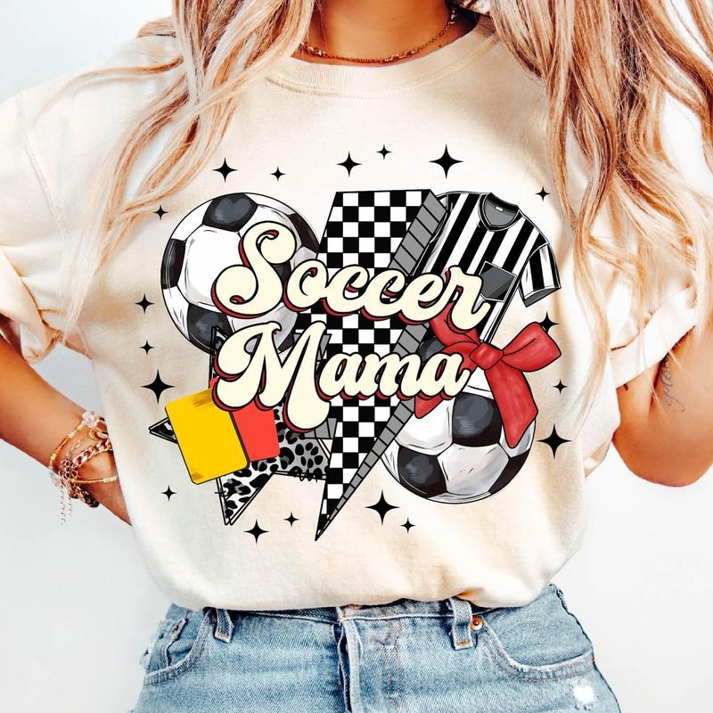 Soccer Mama Soccer Coquette Soccer Mom Retro Soccer Game Day Soccer Coquette Bow Sports Shirt T-Shirts, Hoodie, Sweatshirt - T-Shirt, Sweatshirt, Hoodie