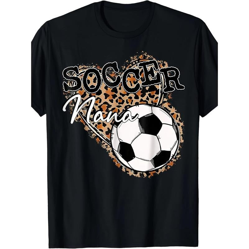 Soccer Nana Leopard Print Fun Casual Made USA T-Shirts, Hoodie, Sweatshirt - T-Shirt, Sweatshirt, Hoodie