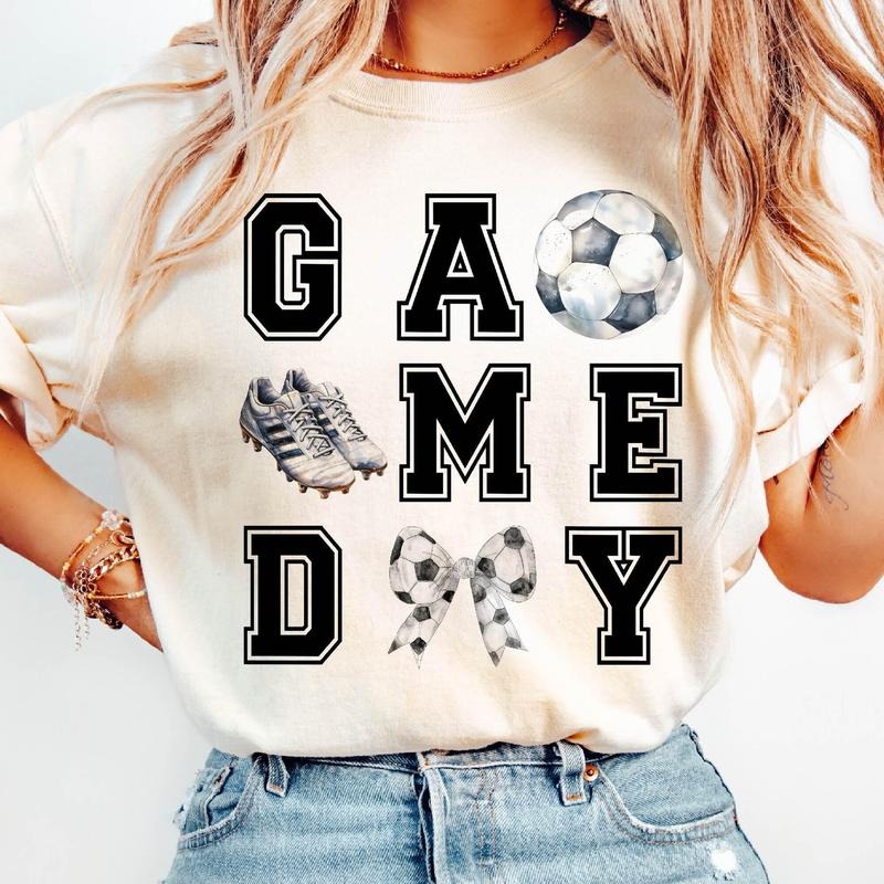 Soccer Soccer Game Day Coquette Soccer Shirt Soccer Mama Soccer Mom T-Shirts, Hoodie, Sweatshirt - T-Shirt, Sweatshirt, Hoodie