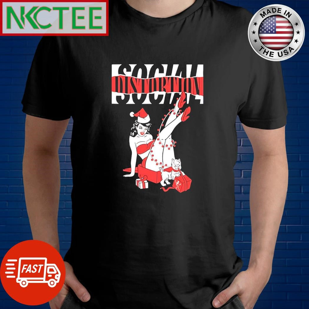 Social Distortion Torn Logo Xmas Holiday Pinup shirt Unisex T-shirt, Sweatshirt, Hoodie, Long Sleeve Tee - T-Shirt, Sweatshirt, Hoodie