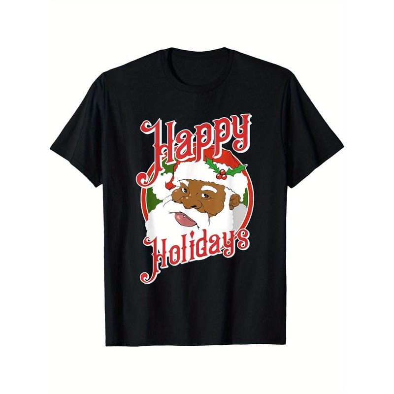 Soft & Comfy Cotton Festive Santa Claus Holidays Machine Washable Made USA T-Shirts, Hoodie, Sweatshirt - T-Shirt, Sweatshirt, Hoodie