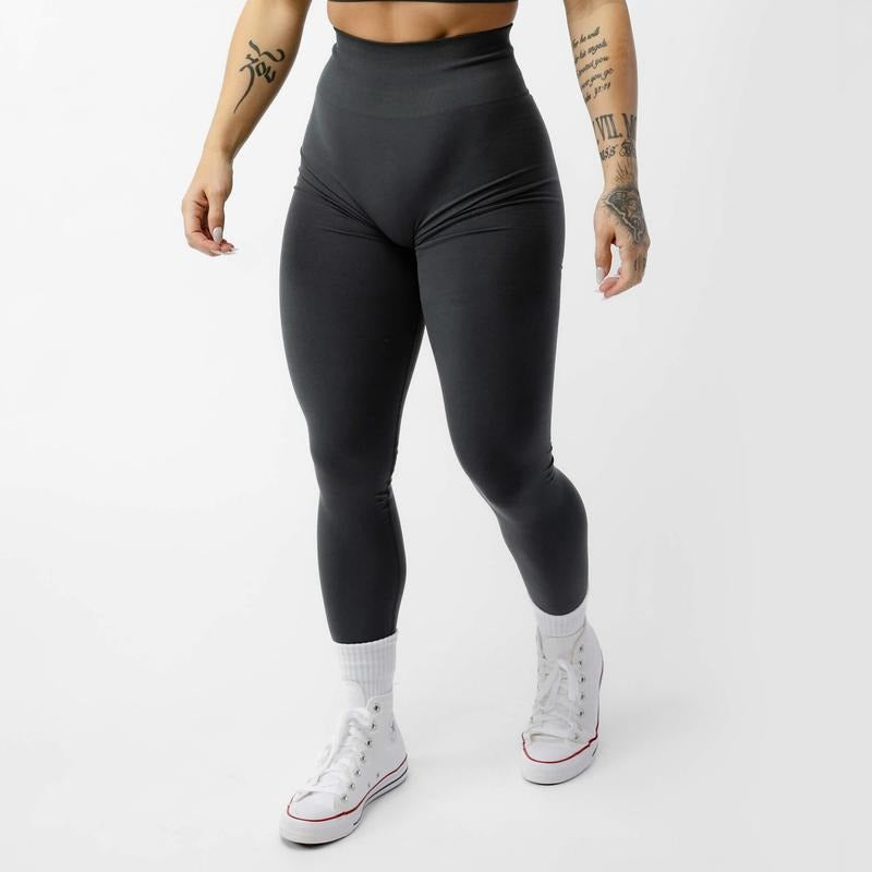 Soft 4 Way Stretch Gymreapers Legacy Seamless Knit Charcoal Plain Leggings All Seasons T-Shirts, Hoodie, Sweatshirt - T-Shirt, Sweatshirt, Hoodie