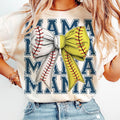 Softball Baseball Mama GameDay Mama Team Spirit Game Day Baseball Softball Bow Half Baseball Half Softball Coquette T-Shirts, Hoodie, Sweatshirt - T-Shirt, Sweatshirt, Hoodie