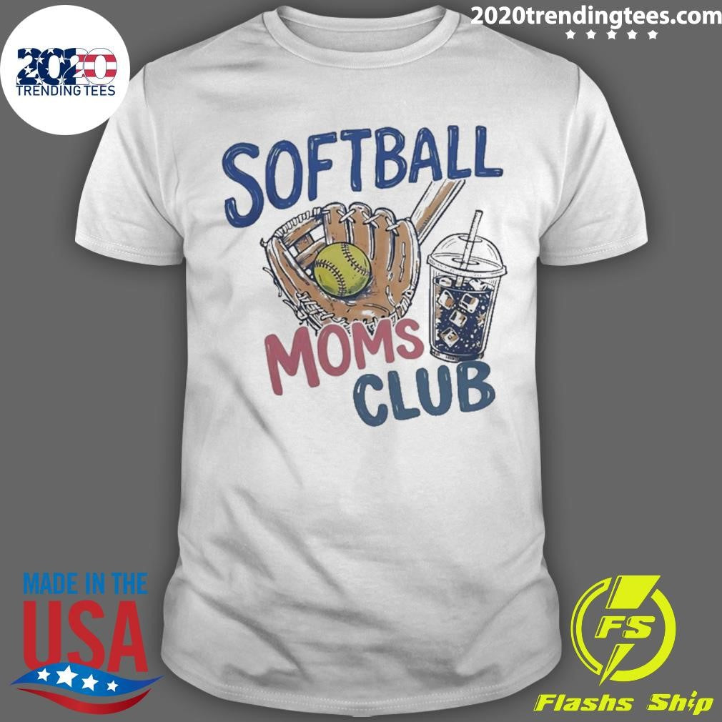 Softball Mom Club Shirt Unisex T-shirt, Sweatshirt, Hoodie, Long Sleeve Tee - T-Shirt, Sweatshirt, Hoodie