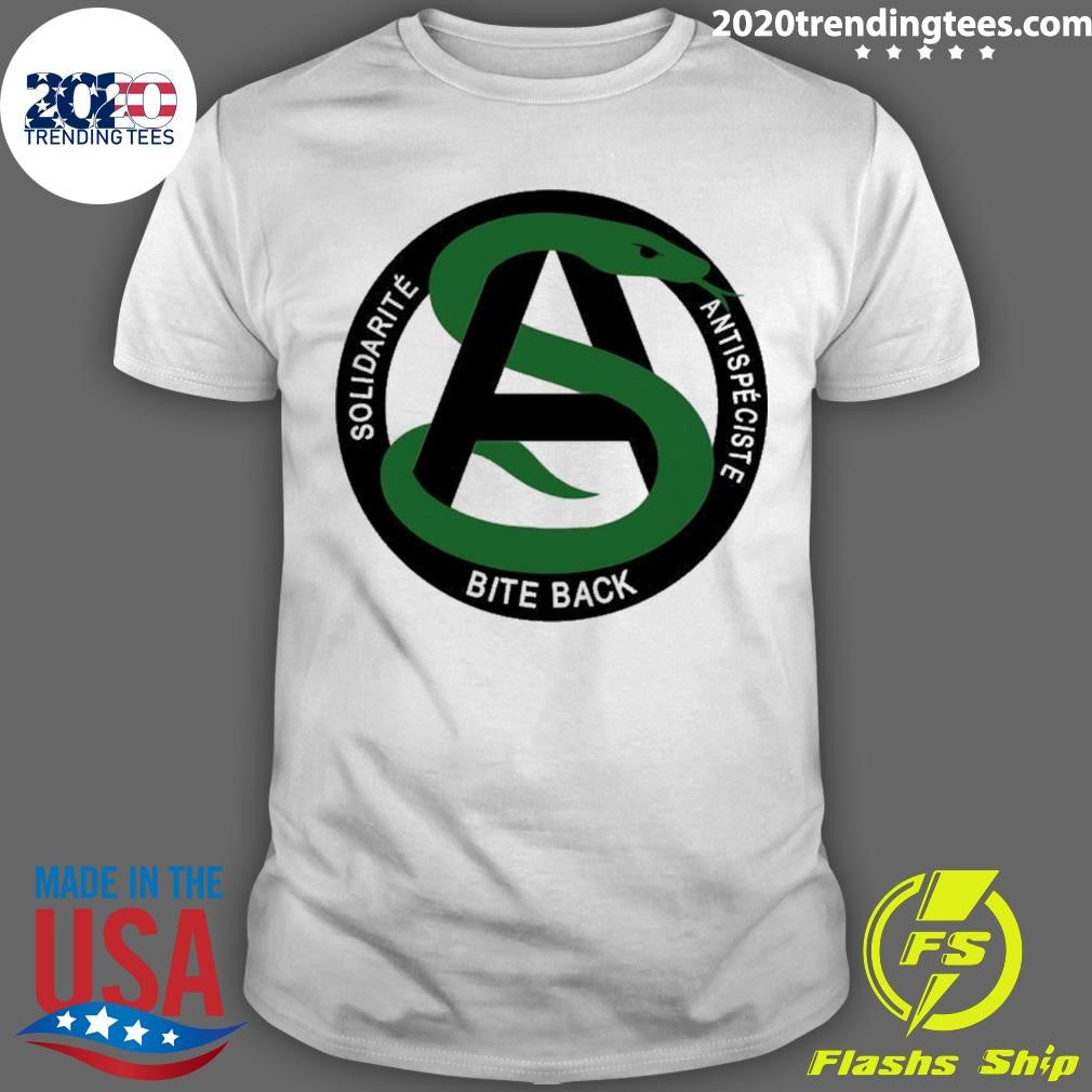 Solidarit Antispciste Bite Back Logo Shirt Unisex T-shirt, Sweatshirt, Hoodie, Long Sleeve Tee - T-Shirt, Sweatshirt, Hoodie