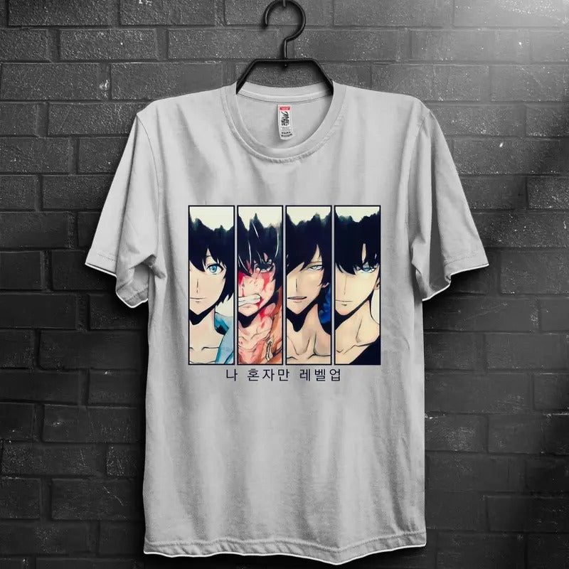 Solo Leveling Anime Lovers Cotton Menswear Top Relaxed Fit Streetwear T-Shirts, Hoodie, Sweatshirt - T-Shirt, Sweatshirt, Hoodie