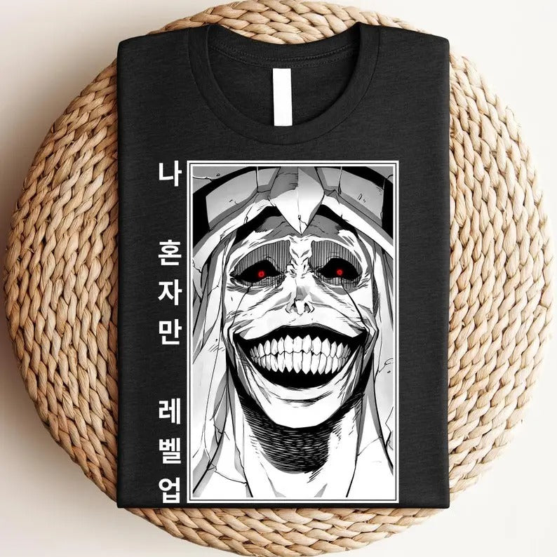 Solo Leveling God Shirt Anime Solo Level Shirt Him Her Shirt Anime Creepy Anime Shirt T-Shirts, Hoodie, Sweatshirt - T-Shirt, Sweatshirt, Hoodie