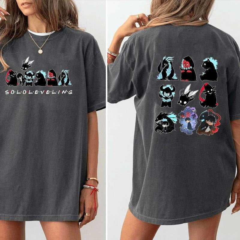 SoloLeveling Shirt Anime Anime Shirt Anime Fan Manga Japanese Manga T-Shirts, Hoodie, Sweatshirt - T-Shirt, Sweatshirt, Hoodie