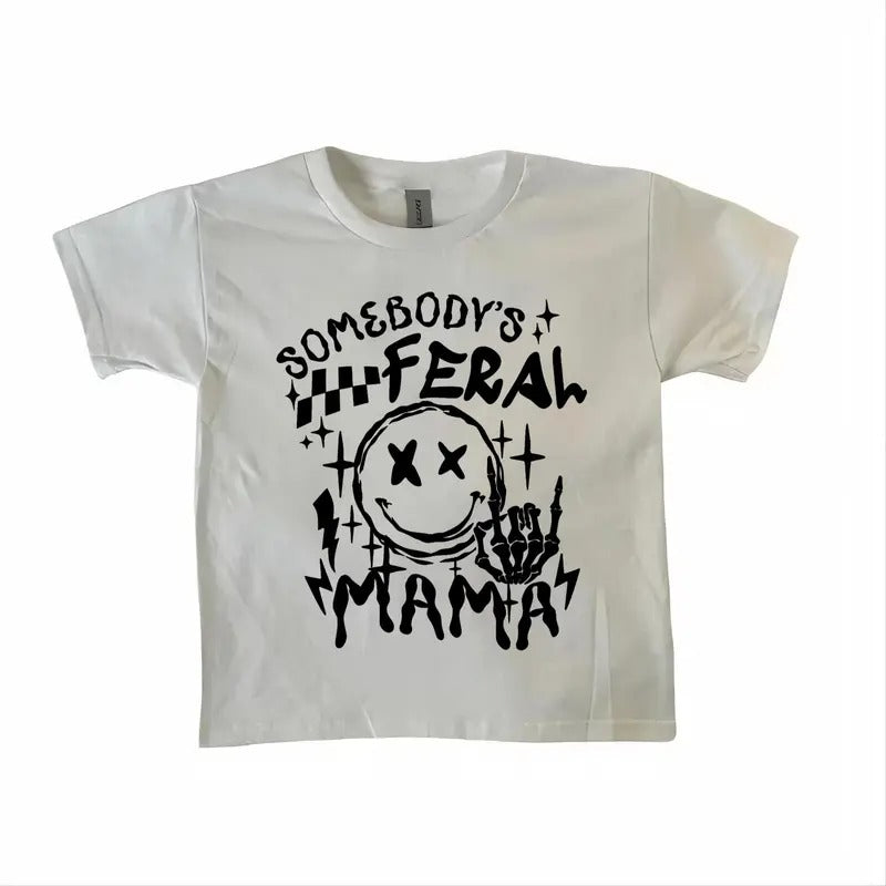 Somebody'S Feral Mama Baby Feral Mama Baby Mom Baby Mom Life Baby Mom Sarcastic Mom Baby T-Shirts, Hoodie, Sweatshirt - T-Shirt, Sweatshirt, Hoodie