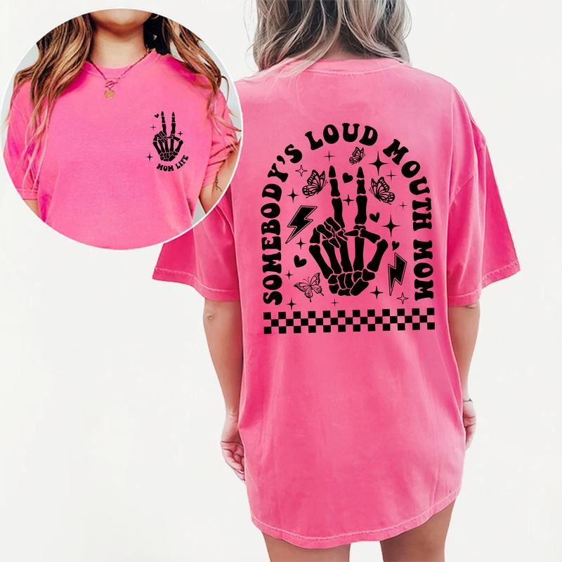 Somebody'S Loud Mouth Mom Shirt Loud Mouth Mama Funny Mom Mom Life Unhinged Shirt Sarcastic Comfy Fabric Tops Womenswear Cotton Fabric Relaxed Fit Chic T-Shirts, Hoodie, Sweatshirt - T-Shirt, Sweatshirt, Hoodie
