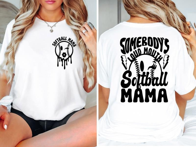 Somebody'S Loud Mouth Softball Mama Shirt Softball Mama Shirt Softball Mom Softball Loud Mouth T-Shirts, Hoodie, Sweatshirt - T-Shirt, Sweatshirt, Hoodie