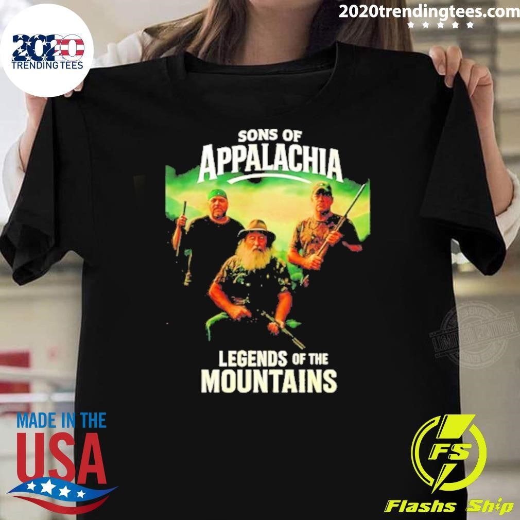 Sons Of Appalachia Legends Of The Mountains Shirt Unisex T-shirt, Sweatshirt, Hoodie, Long Sleeve Tee - T-Shirt, Sweatshirt, Hoodie