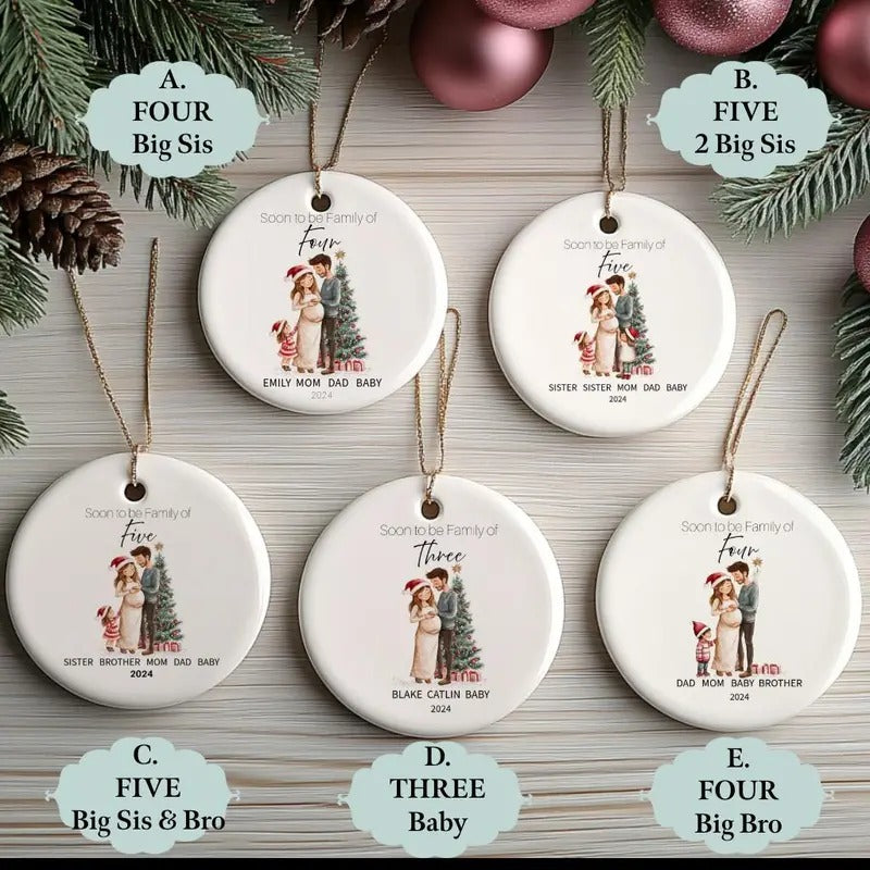 Soon Be Family 5 Ornament Pregnancy Custom Family Ornament Expecting New Baby Ornament Mom Be T-Shirts, Hoodie, Sweatshirt - T-Shirt, Sweatshirt, Hoodie