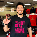 Sorry for being hot gay and a menace at the thrift shirt Unisex T-shirt, Sweatshirt, Hoodie, Long Sleeve Tee - T-Shirt, Sweatshirt, Hoodie