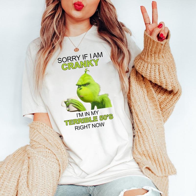 Sorry If I Am Cranky I'M My Terrible 50'S Right Now Shirt Funny Gen X Shirt Cranky 50'S Funny 50'S Shirt Cotton Top T-Shirts, Hoodie, Sweatshirt - T-Shirt, Sweatshirt, Hoodie