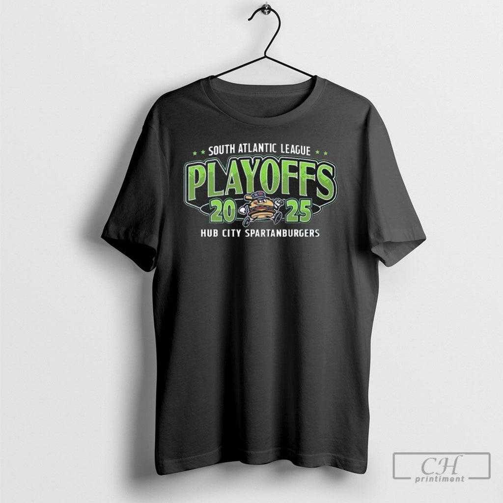 South Atlantic League Playoffs 2025 Spartanburgers Sweater Unisex T-shirt, Sweatshirt, Hoodie, Long Sleeve Tee - T-Shirt, Sweatshirt, Hoodie