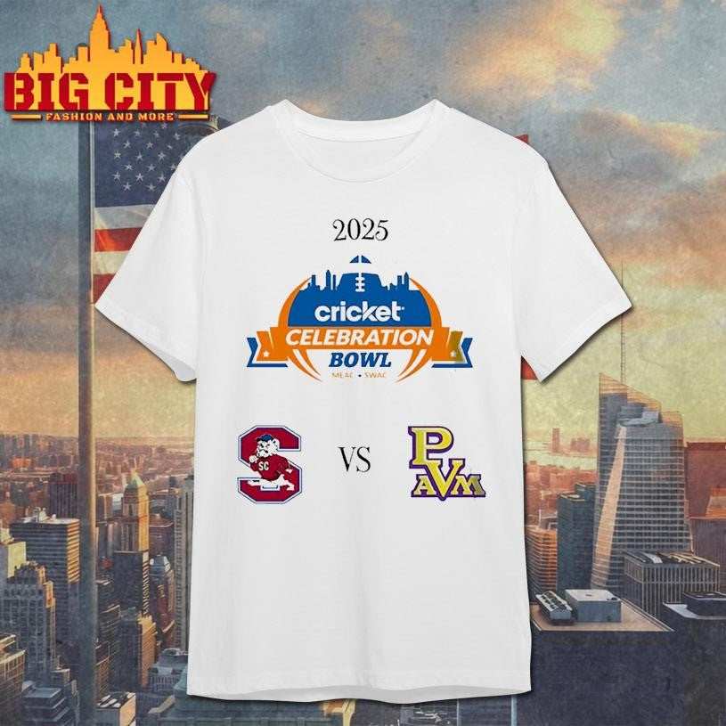 South Carolina State Bulldogs vs Prairie View A&amp;M Panthers Celebration Bowl 2025 Shirt - T-Shirt, Sweatshirt, Hoodie