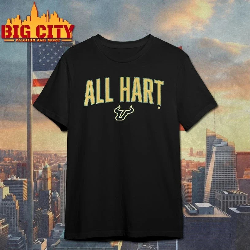South Florida Bulls All Hart shirt Unisex T-shirt, Sweatshirt, Hoodie, Long Sleeve Tee - T-Shirt, Sweatshirt, Hoodie