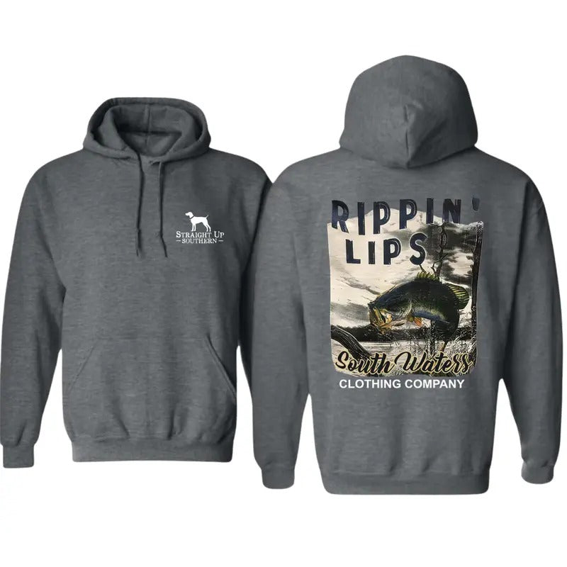 South Waters Fishing Rippin' Lips Perfect Boyfriend Menswear T-Shirts, Hoodie, Sweatshirt - T-Shirt, Sweatshirt, Hoodie
