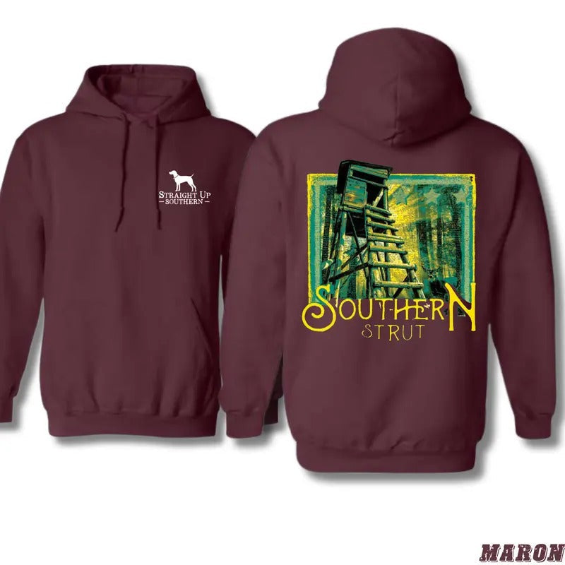 Southern Strut Rustic Hunting Stand Bold Southern Pride Outdoor Enthusiasts Country Living Fans Comfort Menswear T-Shirts, Hoodie, Sweatshirt - T-Shirt, Sweatshirt, Hoodie