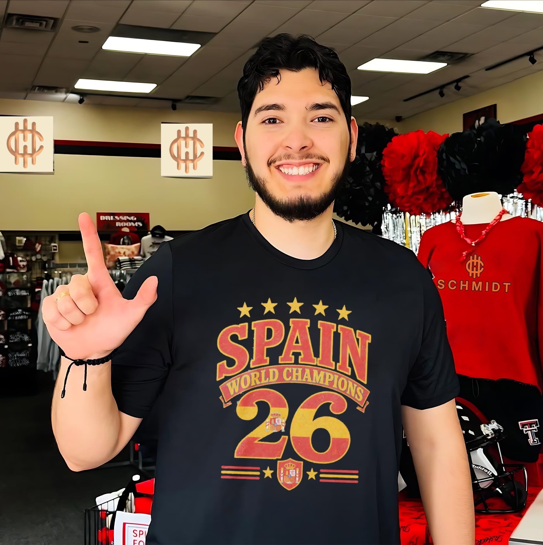 Spain 2026 World Champions flag shirt Unisex T-shirt, Sweatshirt, Hoodie, Long Sleeve Tee - T-Shirt, Sweatshirt, Hoodie
