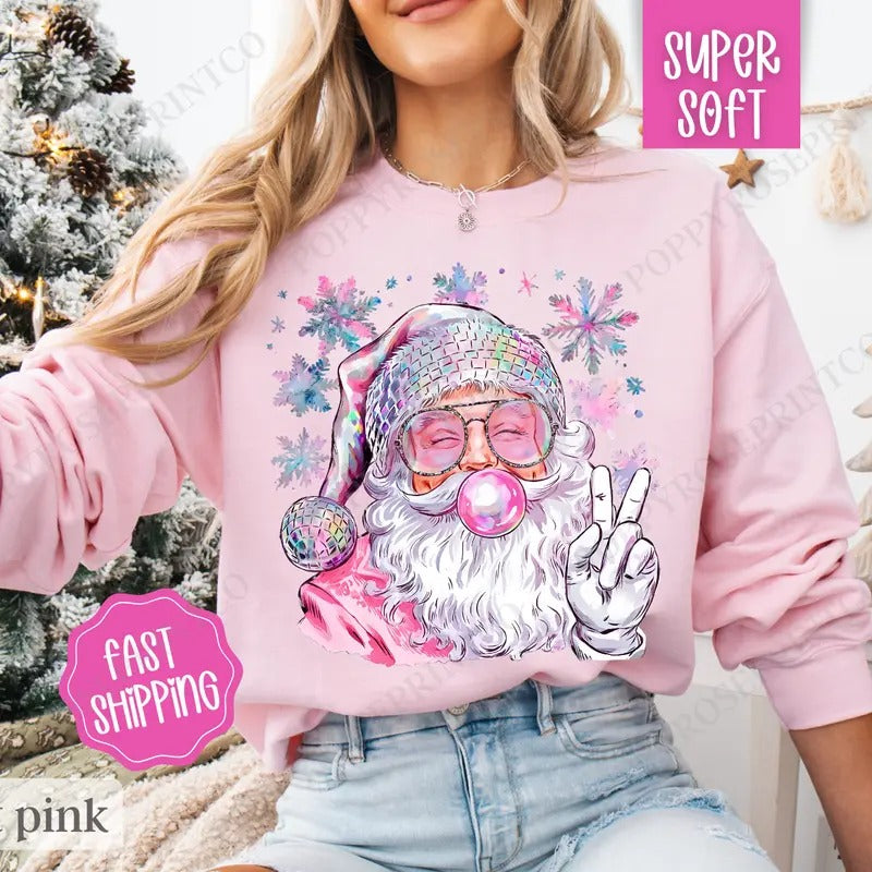 Sparkle Santa Preppy T-Shirts, Hoodie, Sweatshirt - T-Shirt, Sweatshirt, Hoodie