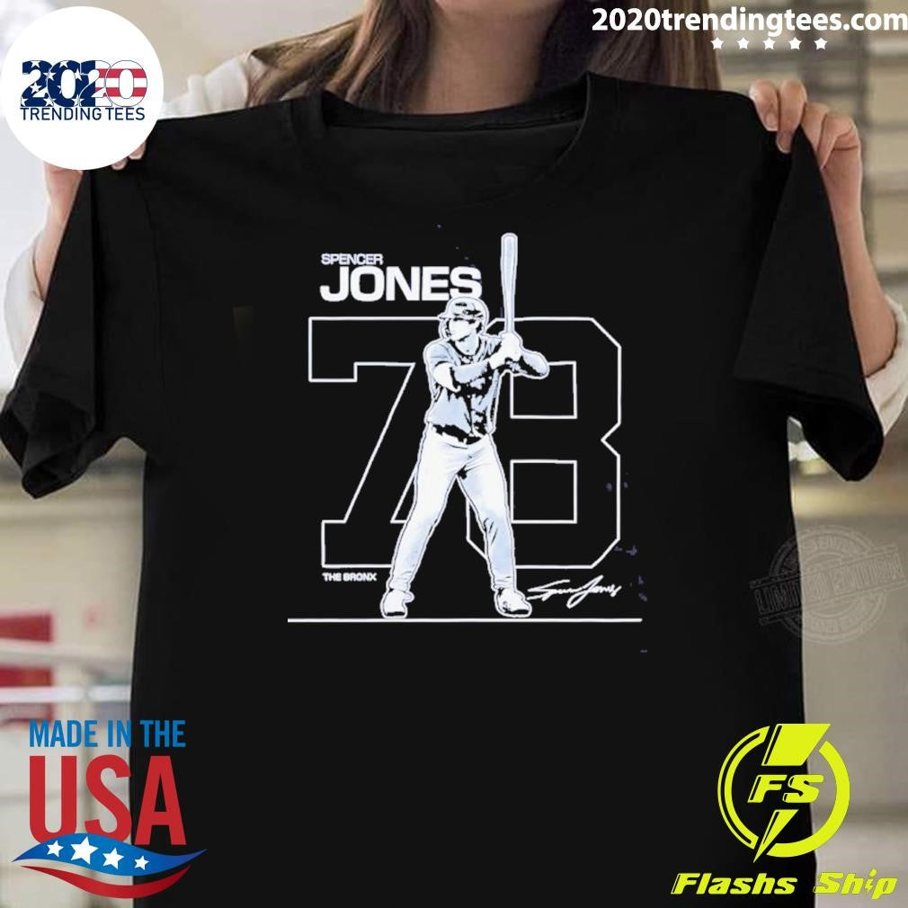 Spencer Jones Debut 78 New York Yankees Signature Shirt Unisex T-shirt, Sweatshirt, Hoodie, Long Sleeve Tee - T-Shirt, Sweatshirt, Hoodie