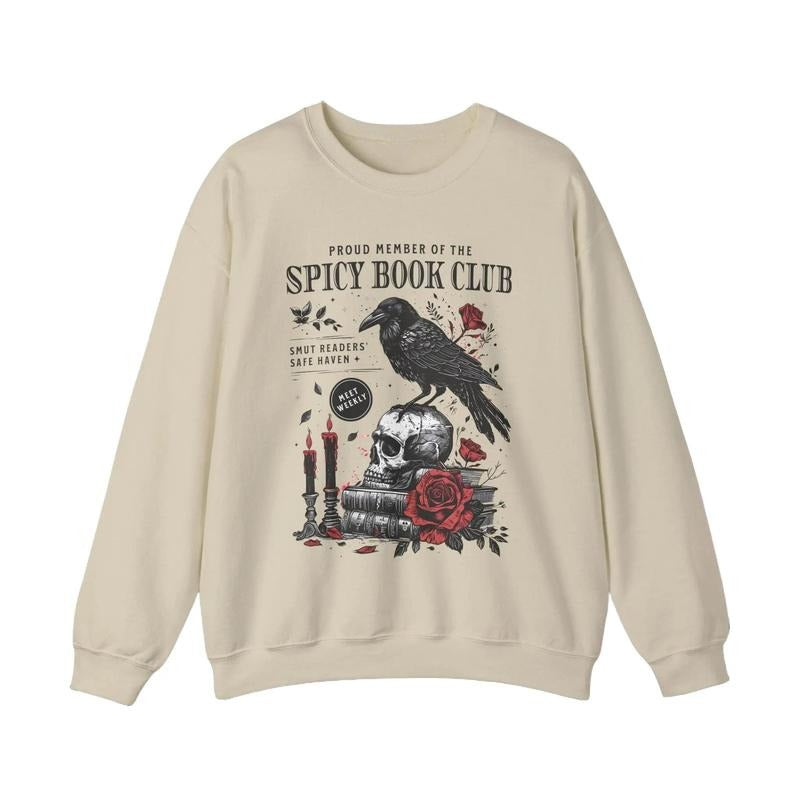 Spicy Book Club Morally Grey Book Booktok Bookish Things Smut Death TBR Soft Comfort Long Sleeves Fabric T-Shirts, Hoodie, Sweatshirt - T-Shirt, Sweatshirt, Hoodie