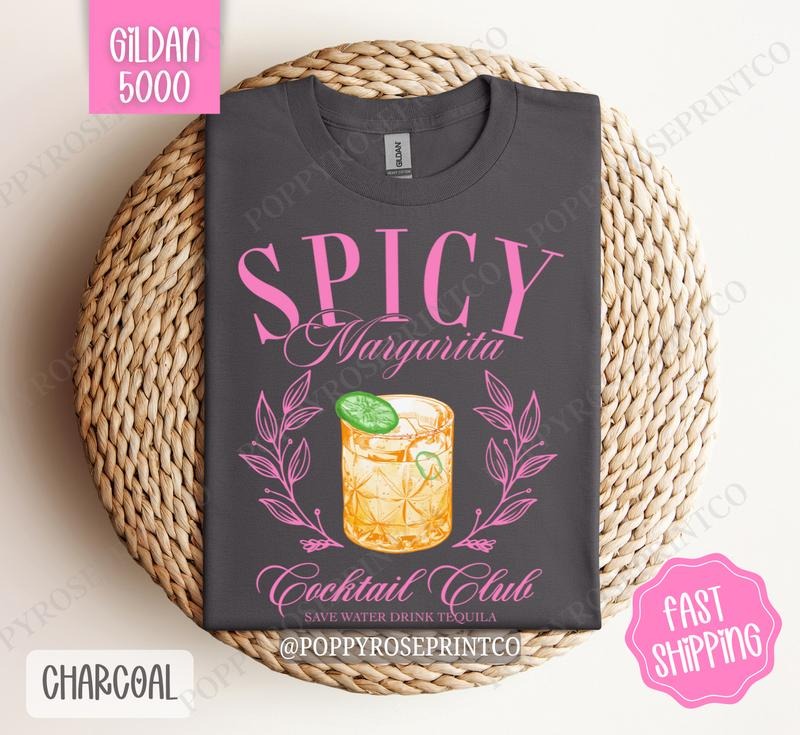 Spicy Margarita Gildan Shirt Cute Cocktail Margarita T-Shirts, Hoodie, Sweatshirt - T-Shirt, Sweatshirt, Hoodie