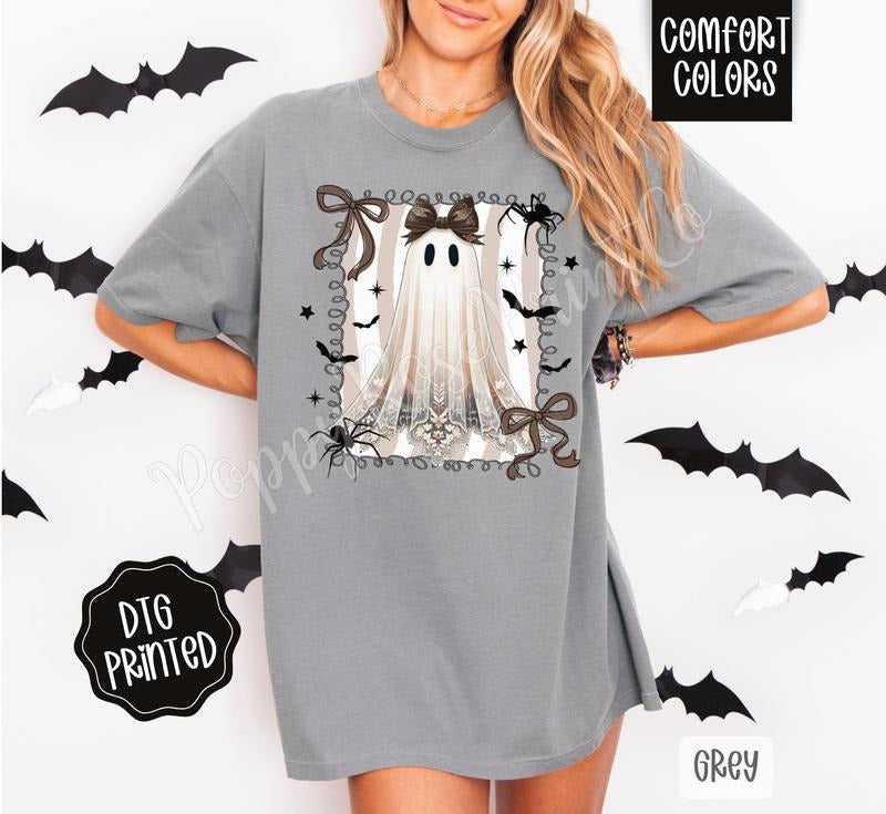 Spider Ghost Comfort Colors Halloween T-Shirts, Hoodie, Sweatshirt - T-Shirt, Sweatshirt, Hoodie