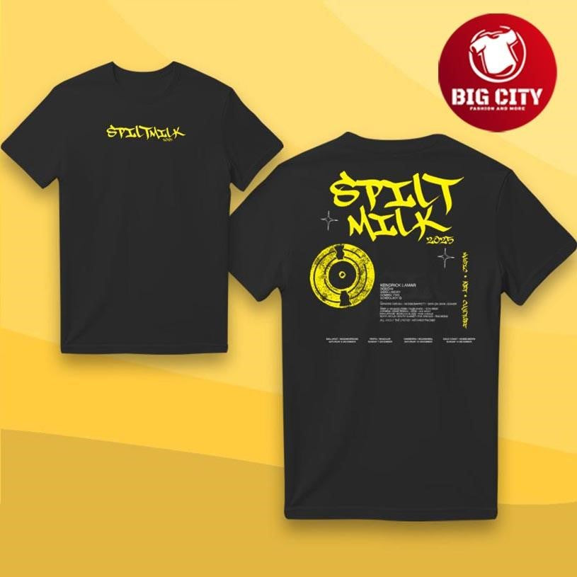 Spilt Milk 2025 Graffiti Tour Two Sided Shirt Unisex T-shirt, Sweatshirt, Hoodie, Long Sleeve Tee - T-Shirt, Sweatshirt, Hoodie