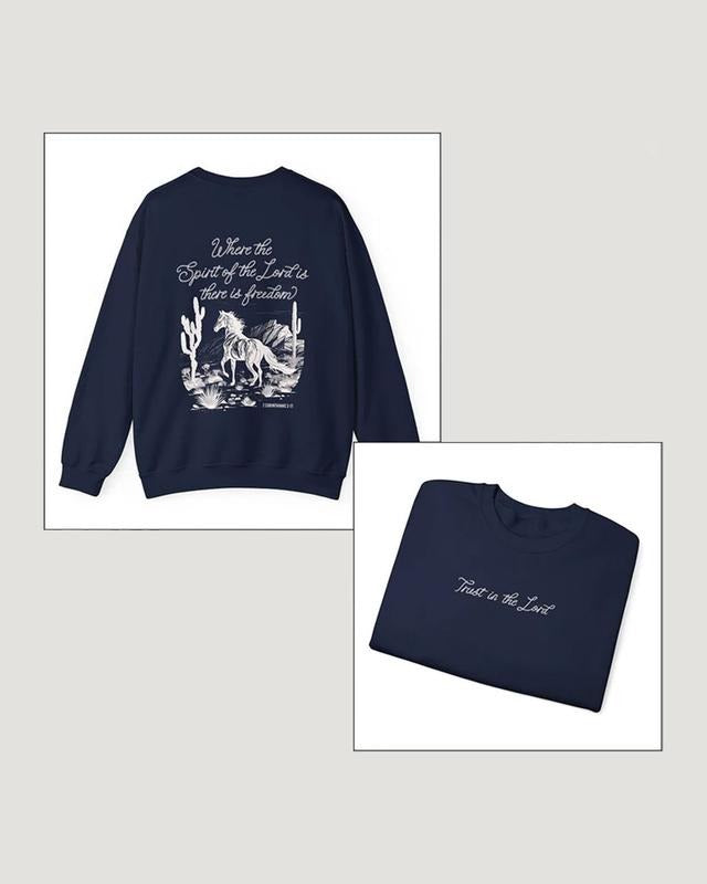 Spirit Lord Bible Verse Western Horse Christian Faith Based Worship T-Shirts, Hoodie, Sweatshirt - T-Shirt, Sweatshirt, Hoodie
