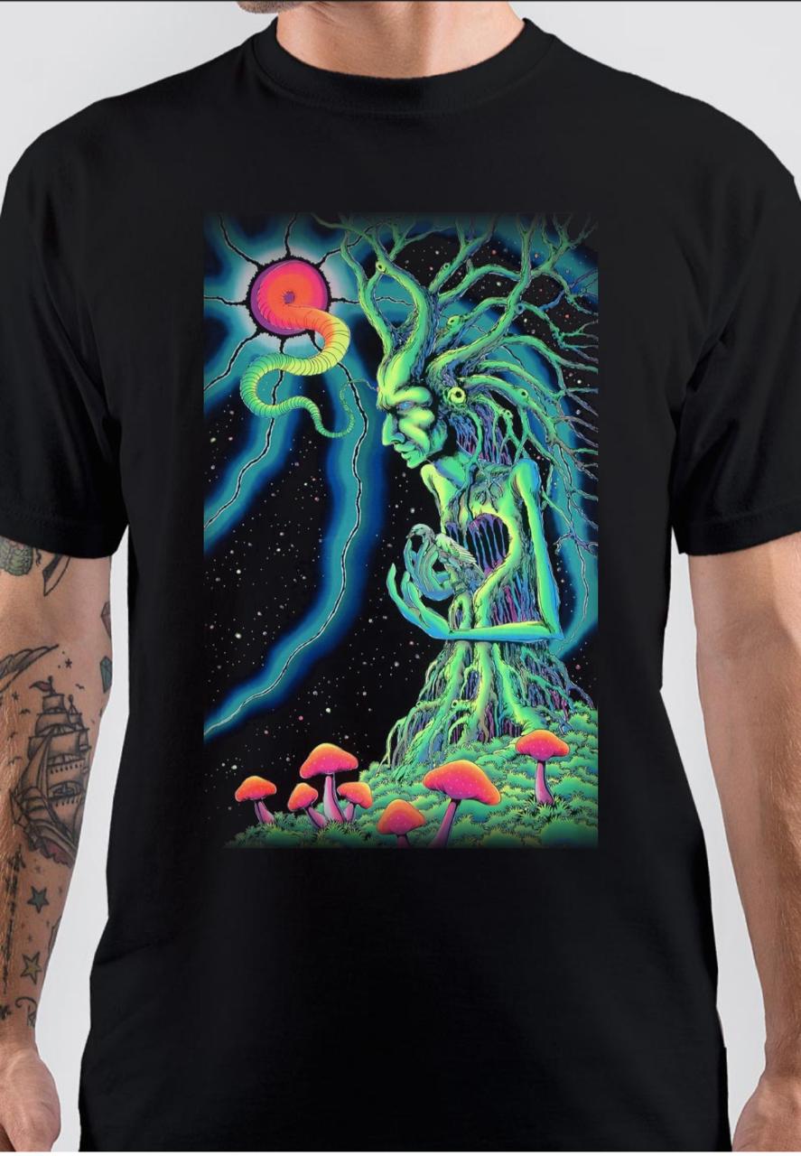 Spiritual Psychedelic Art Tree Black T-Shirts, Hoodie, Sweatshirt - T-Shirt, Sweatshirt, Hoodie