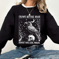 Spooky Crows Before Bros Gothic Raven Support Your Local Mrder Funny Bird Lover Humorous Crow Tops Womenswear T-Shirts, Hoodie, Sweatshirt - T-Shirt, Sweatshirt, Hoodie