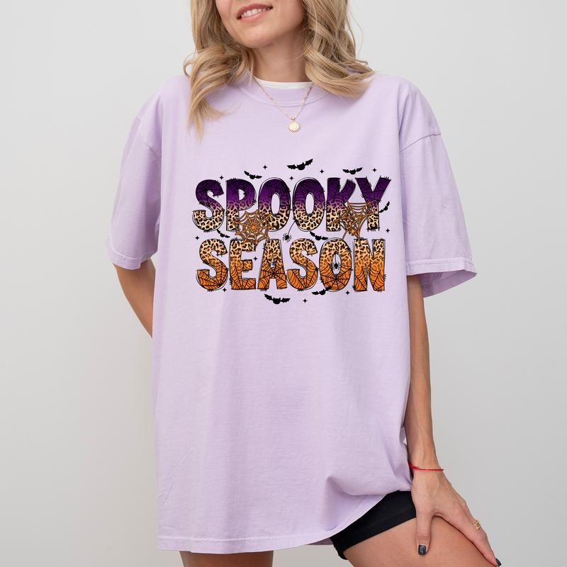 Spooky Season Comfort Colors Shirt Spooky Halloween Spooky Unhinged Shirt Halloween Party Shirt Funny Halloween Comfy Fabric Top Womenswear Cotton Fabric Relaxed Fit Chic T-Shirts, Hoodie, Sweatshirt - T-Shirt, Sweatshirt, Hoodie