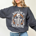 Spooky Season Skeleton Funny Skeleton Halloween Skeleton Halloween Party Tops Spooky Season Comfy Long Sleeve Casual Tops Womenswear Comfort Unhinged Fabric Cotton Top Gothic T-Shirts, Hoodie, Sweatshirt - T-Shirt, Sweatshirt, Hoodie