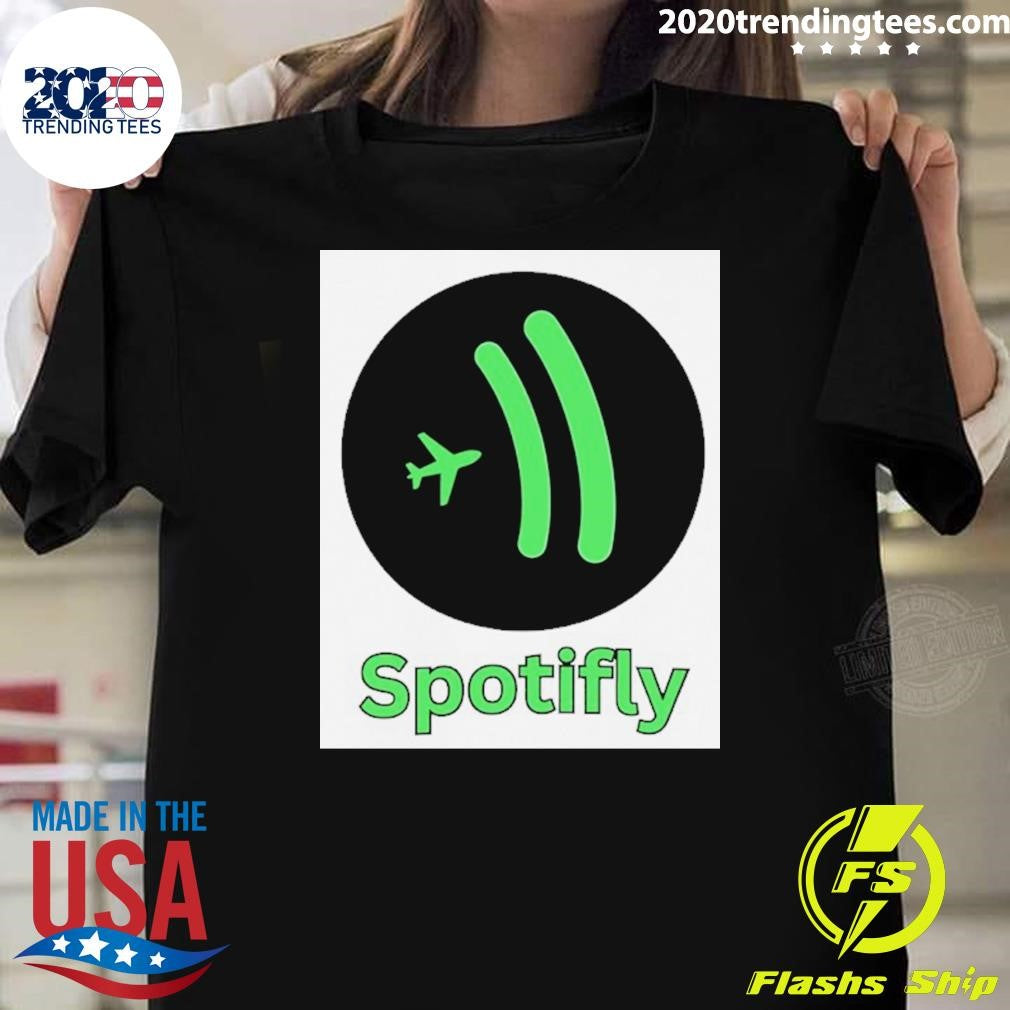 Spotifly Spotify Parody Logo Shirt Unisex T-shirt, Sweatshirt, Hoodie, Long Sleeve Tee - T-Shirt, Sweatshirt, Hoodie