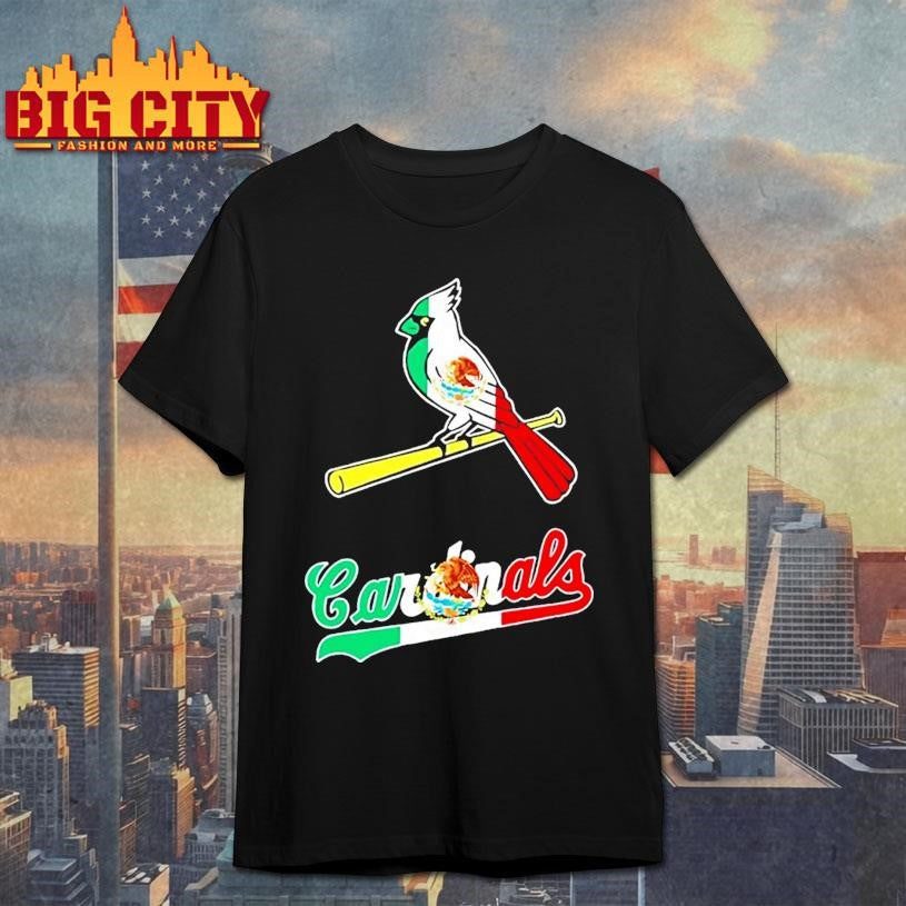 St Louis Cardinals Baseball X Mexican Flag Shirt Unisex T-shirt, Sweatshirt, Hoodie, Long Sleeve Tee - T-Shirt, Sweatshirt, Hoodie