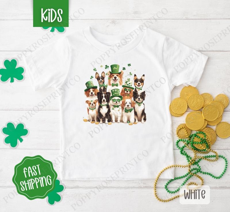 St Patrick Dog Shirt St Patrick'S Day Dogs Children'S Cute Gildan T-Shirts, Hoodie, Sweatshirt - T-Shirt, Sweatshirt, Hoodie
