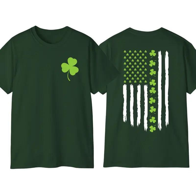 St Patricks Day USA Flag Lucky Shamrock American Flag American Irish Flag Trend T-Shirts, Hoodie, Sweatshirt - T-Shirt, Sweatshirt, Hoodie