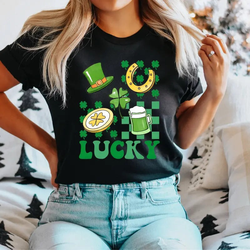 St Patricks Lucky Lucky St Patty'S Day Shirt St Patricks Day Family Shamrock Lucky Shirt St Pattys Day T-Shirts, Hoodie, Sweatshirt - T-Shirt, Sweatshirt, Hoodie