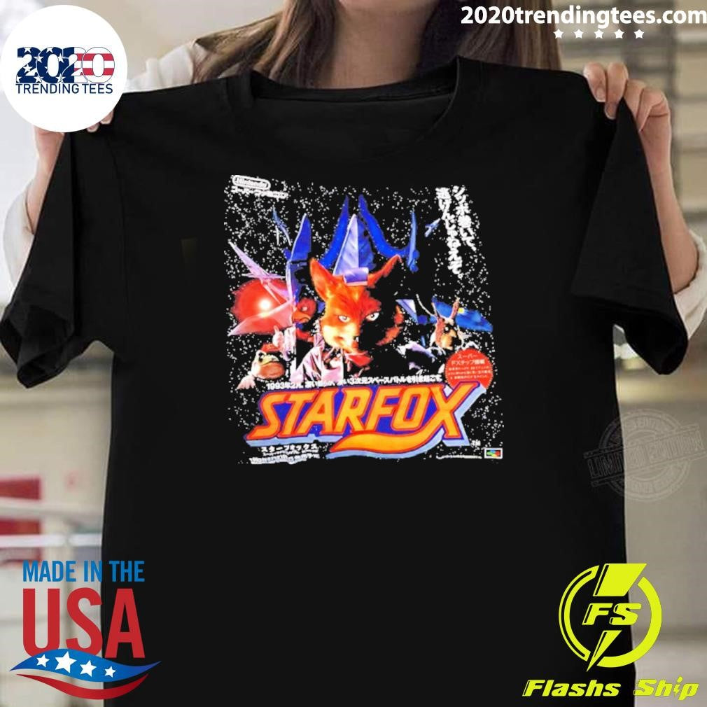 Star Fox 1993 Super Famicom Video Game Shirt Unisex T-shirt, Sweatshirt, Hoodie, Long Sleeve Tee - T-Shirt, Sweatshirt, Hoodie